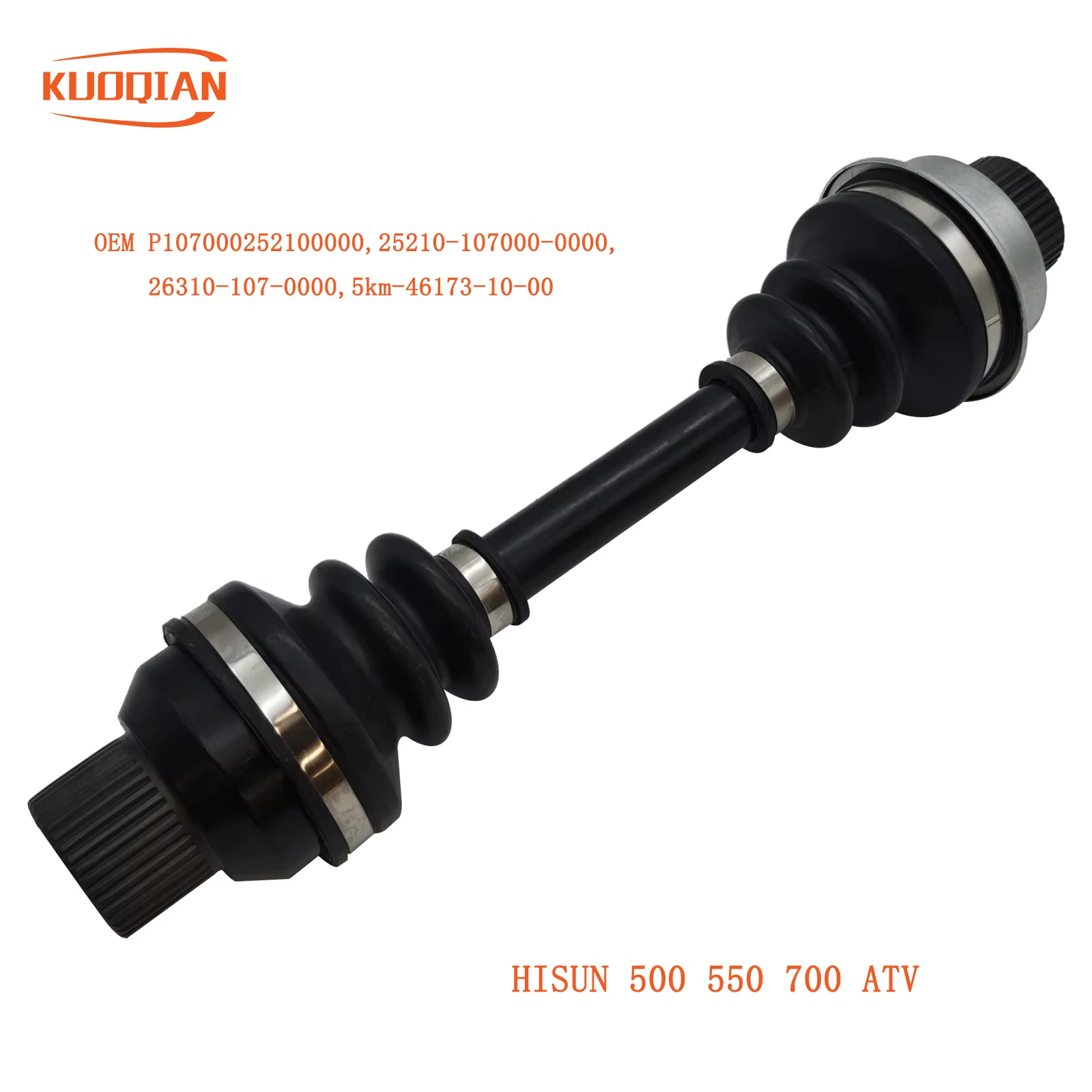 Przedni wałek napędowy Assy dla HISUN 500 550 700 ATV części zamiennych 25210-107000-0000 P107000252100000