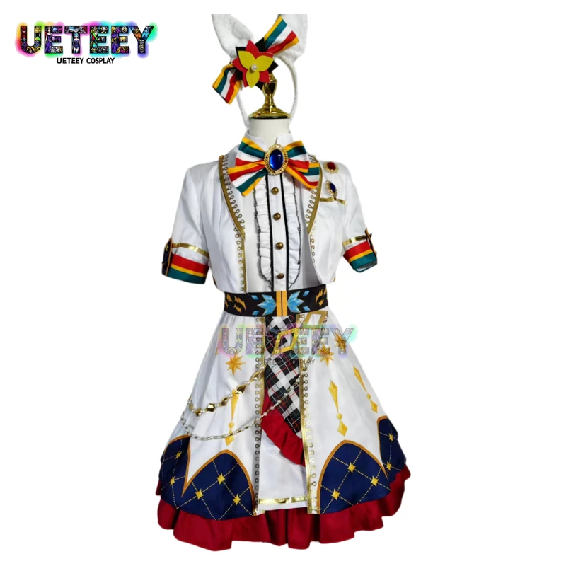 

UETEEY COS Uma Musume Рождественская кепка Огури Косплей Костюм нестандартного размера