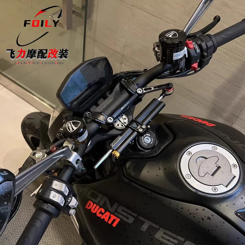 For Ducati Monster 950 / 937 2021- Accessories Adjustable Motorcycle Shock Absorber Handlebar Stabiliser Shock Absorber Accessor