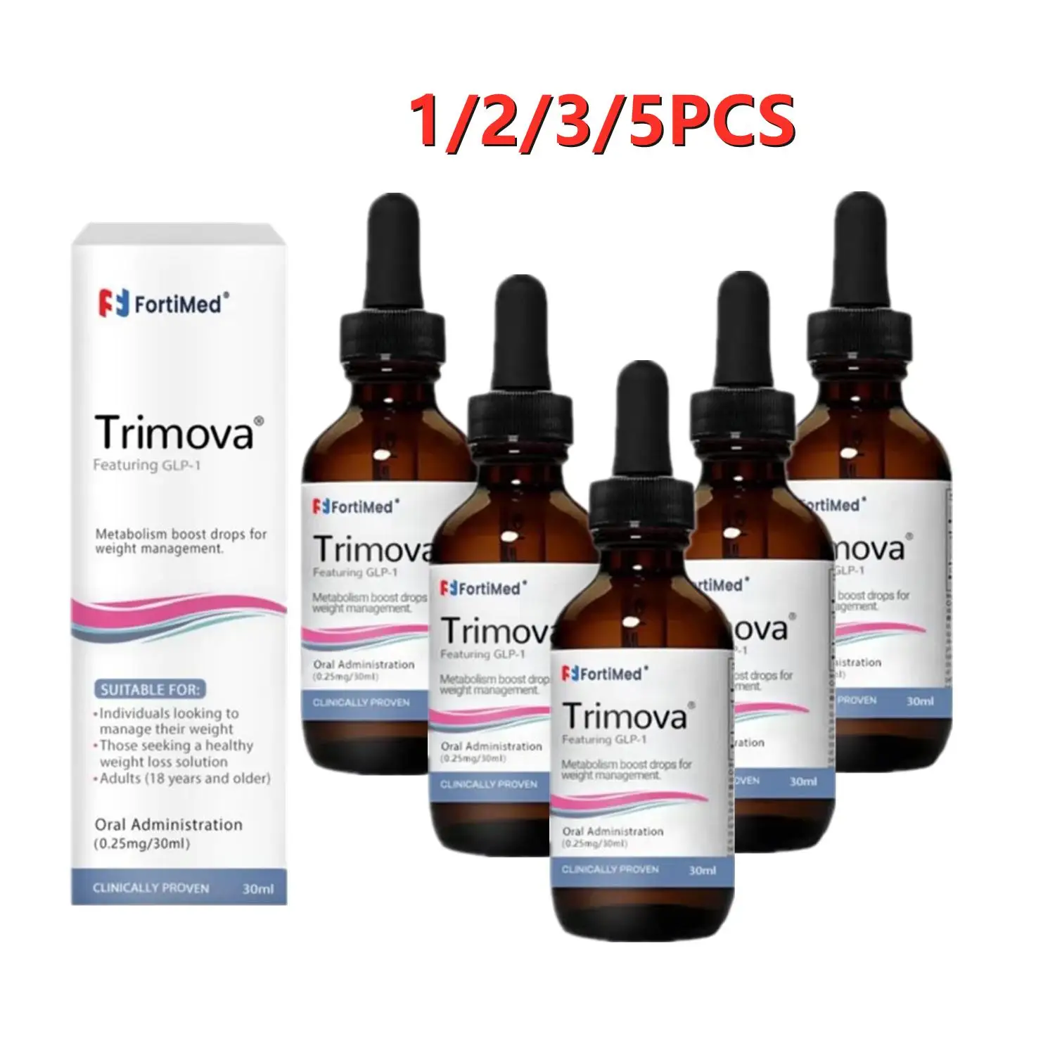 Lot Gewichtsverlies Metabolisme Drops Trimova Drops Trimova Metabolisme Drops Trimova Vitamine Glp-1 Metabolisme Daalt Voor Mannen En Vrouwen