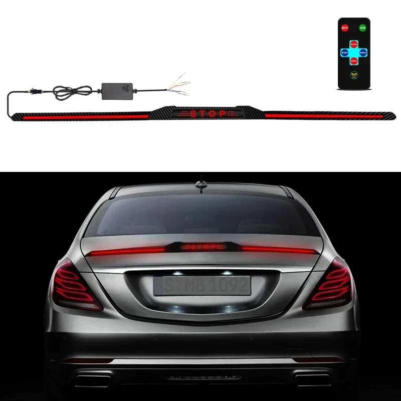 Für Universelle Autos 120cm Flexibler LED-Lichtstreifen Carbon-Optik Unterbodenbeleuchtung Fernbedienung Auto-Außenstyling – Detail 1