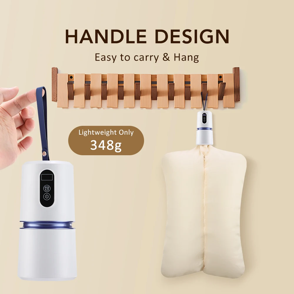 Asciugatrice portatile con borsa Mini asciugatrice per dormitori da viaggio Asciugatrice elettrica pieghevole Asciugatrice multi timer