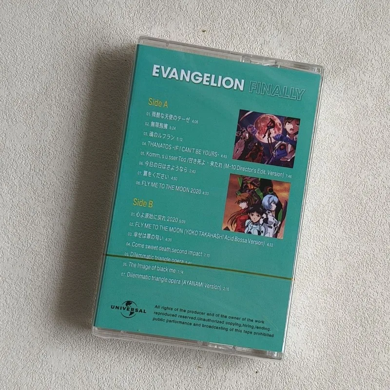 EVANGELION أشرطة الموسيقى أنيمي إيفا قبلة واحدة الأخيرة الموسيقى التصويرية الموسيقى المغناطيسي وكمان كاسيت تحصيل ألعاب تذكارية الهدايا
