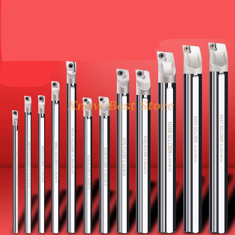 H06K H08K H10K H12 H14N H16Q SCLCR06 SCLCR 09 Soporte de mandrinado antivibración integral HSS de acero de alta velocidad para inserto de carburo CCGT