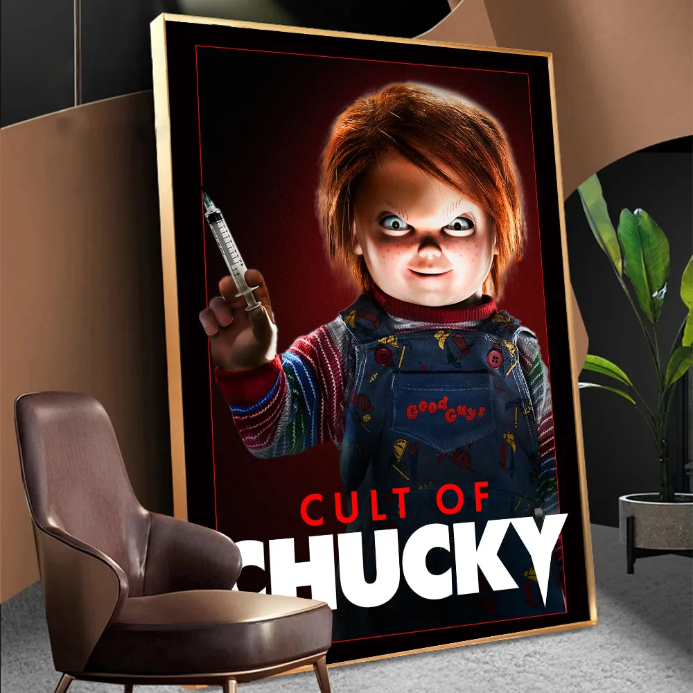 B-bride Of C-chucky DIY Sticky Poster Waterproof Paper Sticker Coffee House Bar Stickers Wall Painting