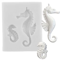 Sea Horse Silicone Mold Seahorse Fondant Cake Decorating Tools DIY Handmade Soap Mold Candy Resin Clay Chocolate Gumpaste Moulds