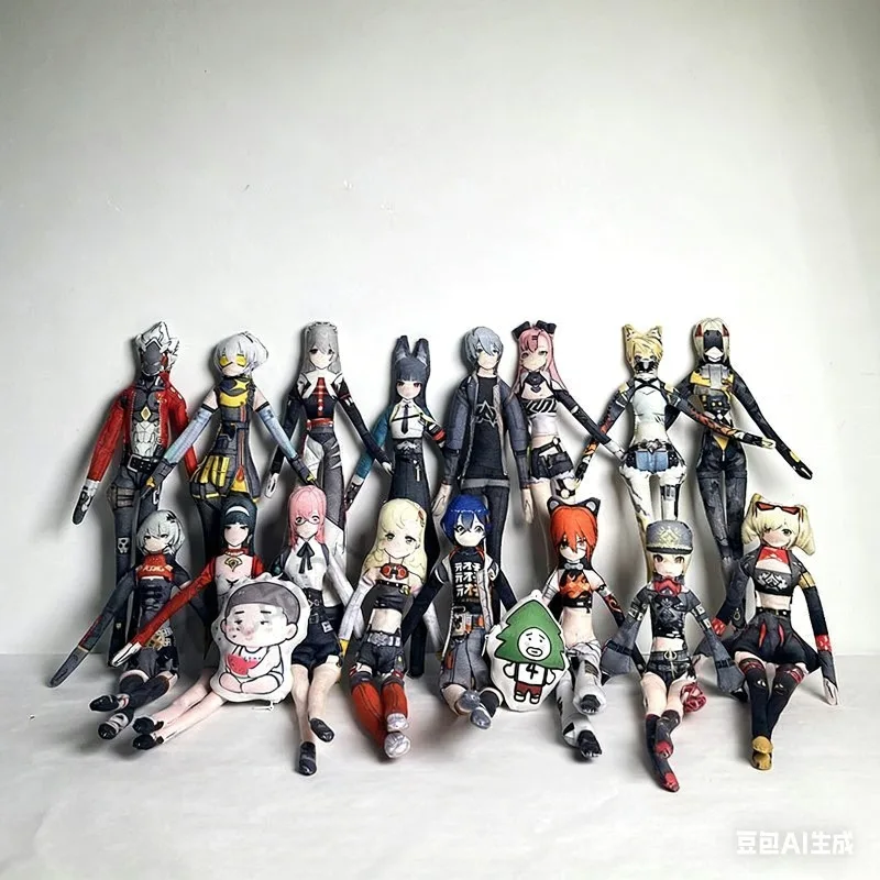 

Game Zenless Zone Zero Harumasa Cosplay Plush Doll Handmade Abstract Wire Skeleton Movable Stuffed Figure Room Decoration Gift