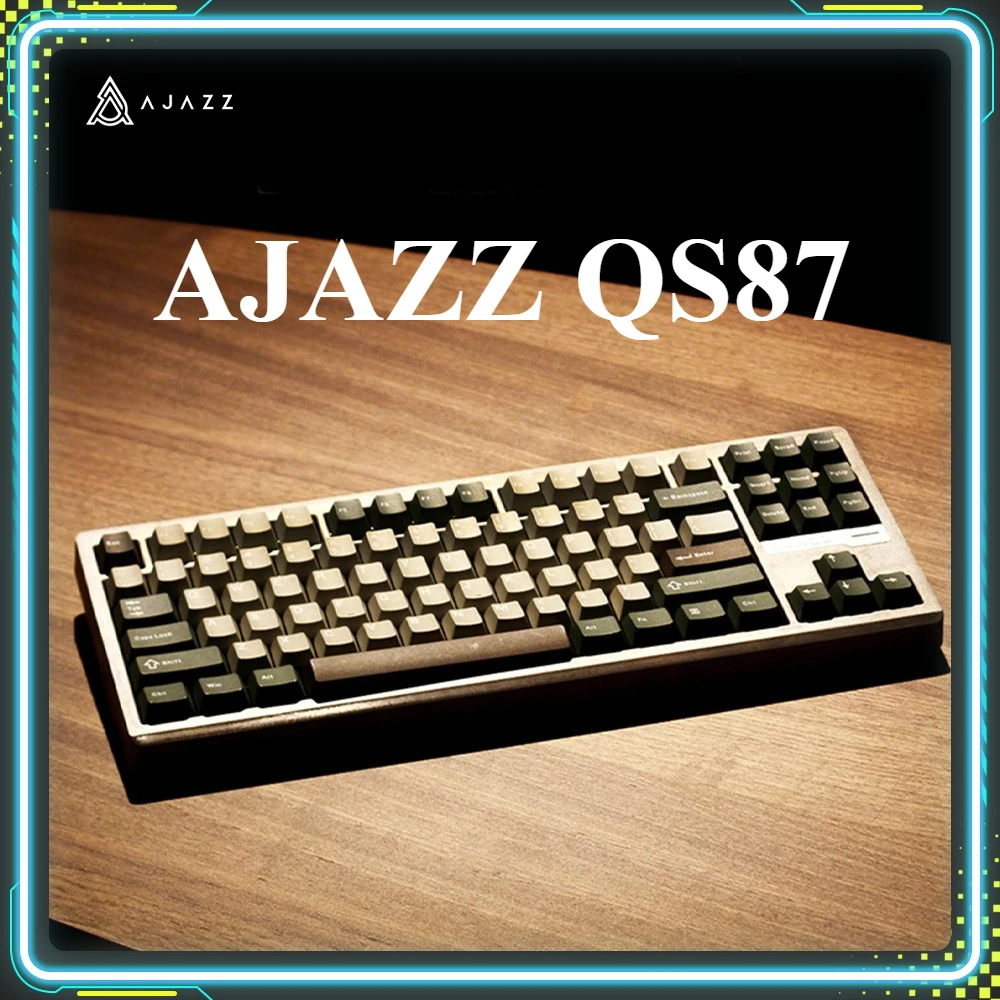 

AJAZZ QS87 Gaming Keyboards RGB 87 Keys Aluminum Alloy Wireless Tri-Mode Customize Mechanical Keyboard PC E-Sports Accessories