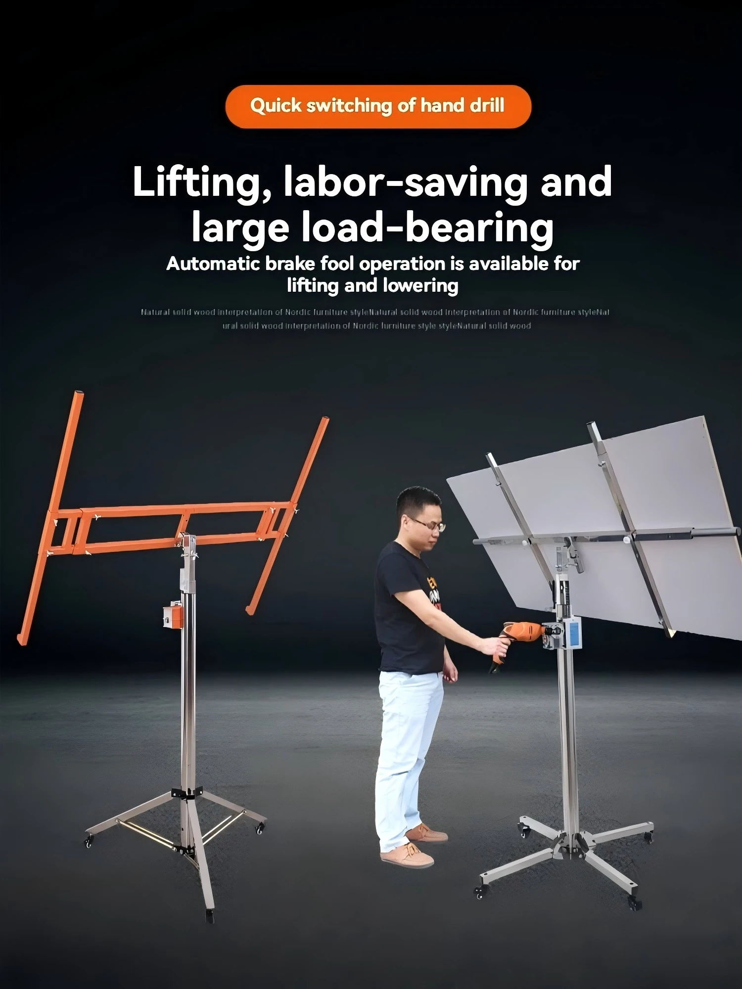 

3.8m Gypsum Board Lifting Artifact Bracket Ceiling Sealing Board Cabinet Support Bracket Lifting Machine Installation