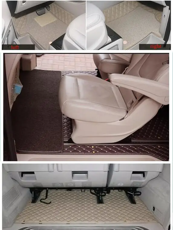 

Специальные автомобильные коврики на заказ для Mercedes Benz Vito W447 2025-2014 7, 8 мест, водонепроницаемые двухслойные ковры, полный комплект ковров