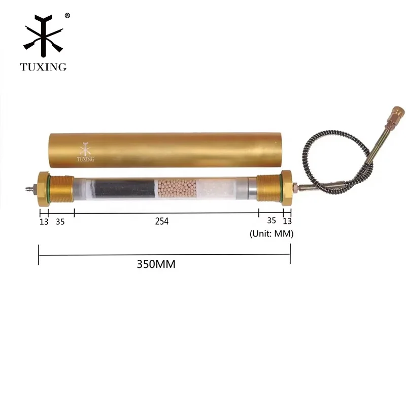 TUXING 300Bar Compressor Olie Water Filter Separator Zuiveren Lucht Olievlekken voor 4500Psi Duikuitrusting L350mm * OD49mm * ID36mm