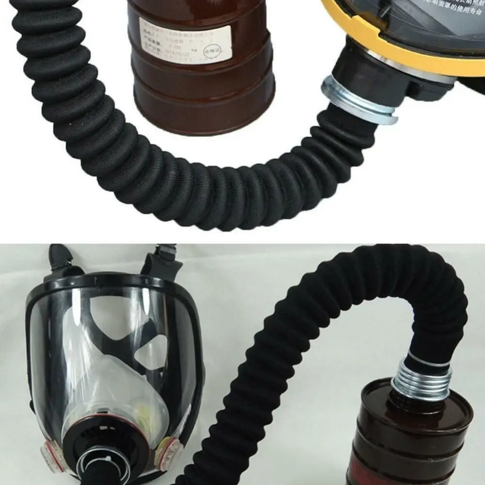 40mm Rubber Thread Hose Connector 0.5m/1m Length Gas Mask Tube Respirator Respirator Connection Tube Gas Mask Accessories