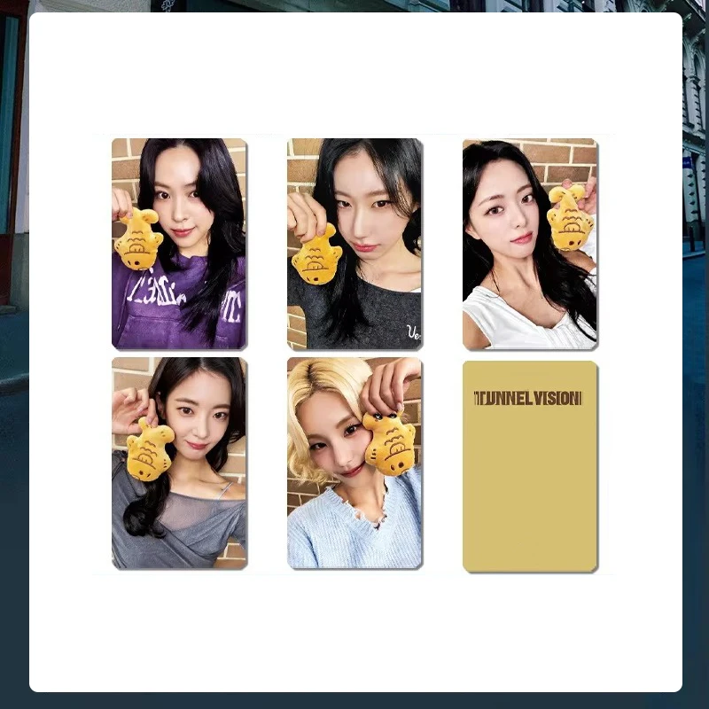 

5pcs/set New Album UNNEL VISION Signature Card Fan Collection Card HD Photo Card Lomo Card YEJI YUNA CHAERYEONG Kpop