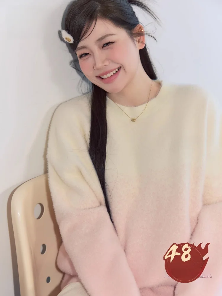 

Эффективный женский комплект для похудения больших размеров, длинные брюки с высокой талией, свитер adient, повседневный корейский вариант, осенний...