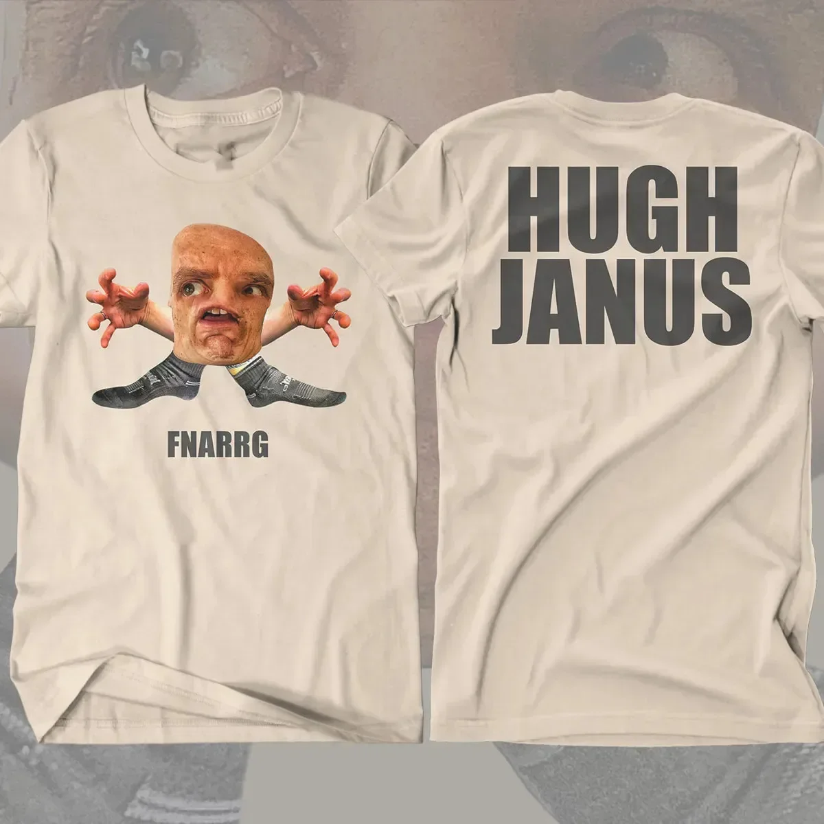 Camiseta de 2 lados Devin Townsend - Fnarg Hugh Janus, blanca, unisex, S-5XL, 1V0369