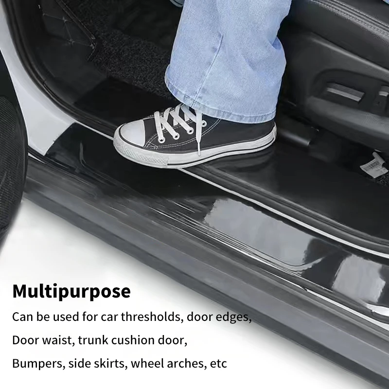 

Car Door Edge Transparent Protective Film Anti Scratch Nano Tape Auto Trunk Sill Scuff Door Edge Protector Film Stickers