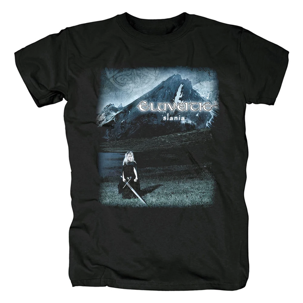 Eluveitie Pagan Folk Metal Rock Punk Nuclear Music Festival Wearing Dark T-shirt Short Sleeve Arrival Casual Daily Retro Letter