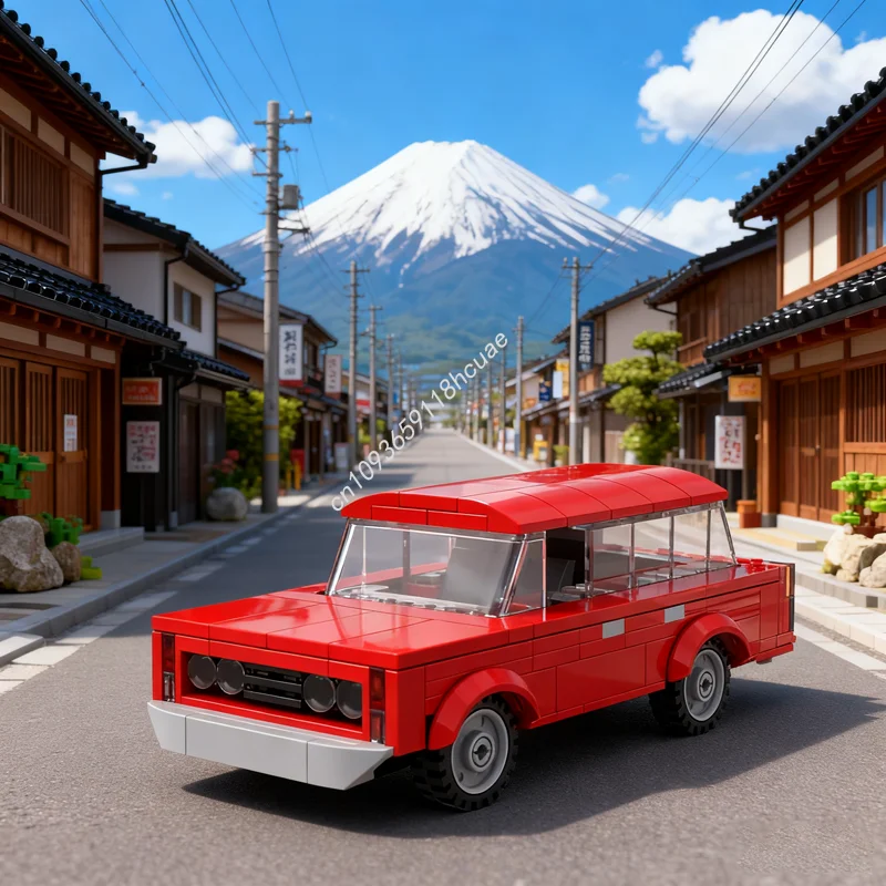 206 قطعة MOC فيات محطة عربة مدينة أبطال نموذج اللبنات العمارة تجميع هدية الكريسماس لتقوم بها بنفسك اللعب فكرة عيد ميلاد #1