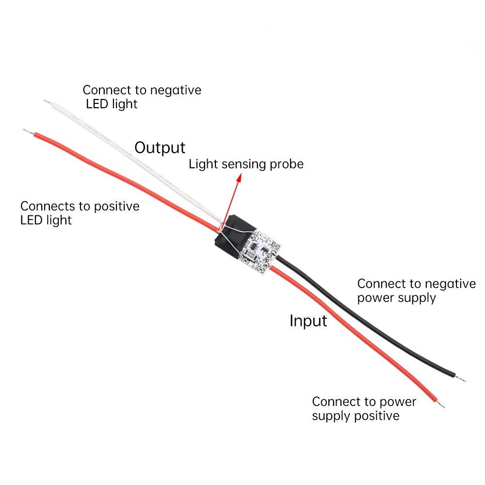 Light Sensor Switch Automatic Auto On Off Photocell Street Lamp Switches DC 3.7-24V 5A Photoswitch Photosensitive Sensor