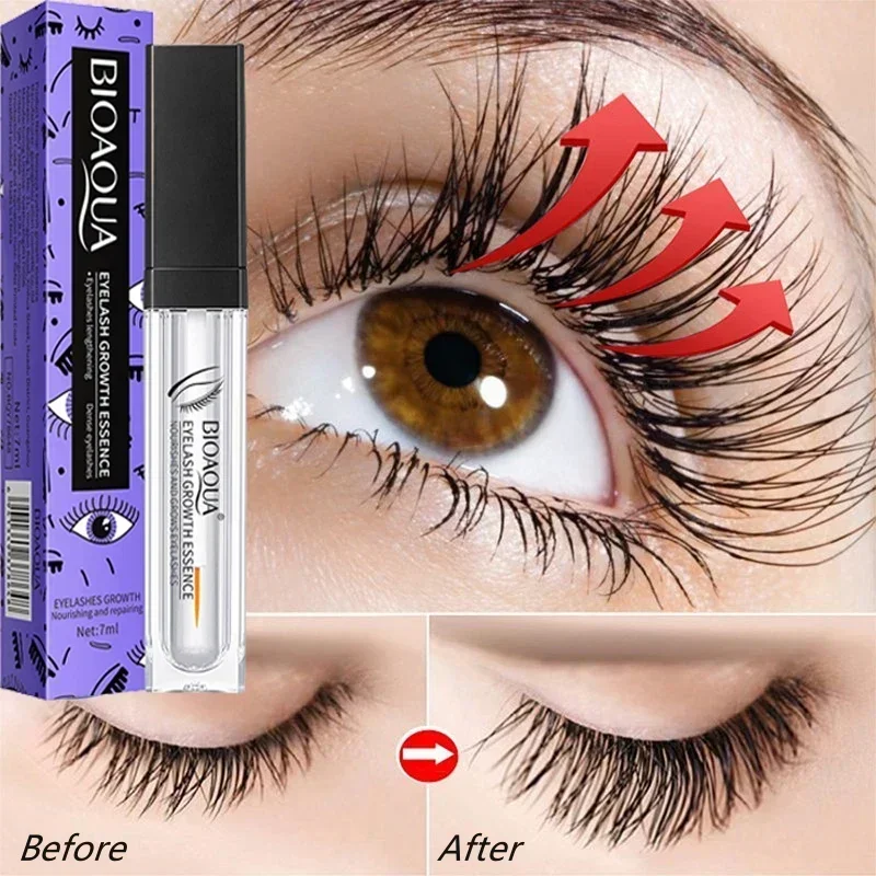 BIOAOUA  Fast Eyelash Growth nutrition Serum Natural Curl Health Volume & Thicken Eyelash Treatment Eyelash & Eyebrow Enhancer