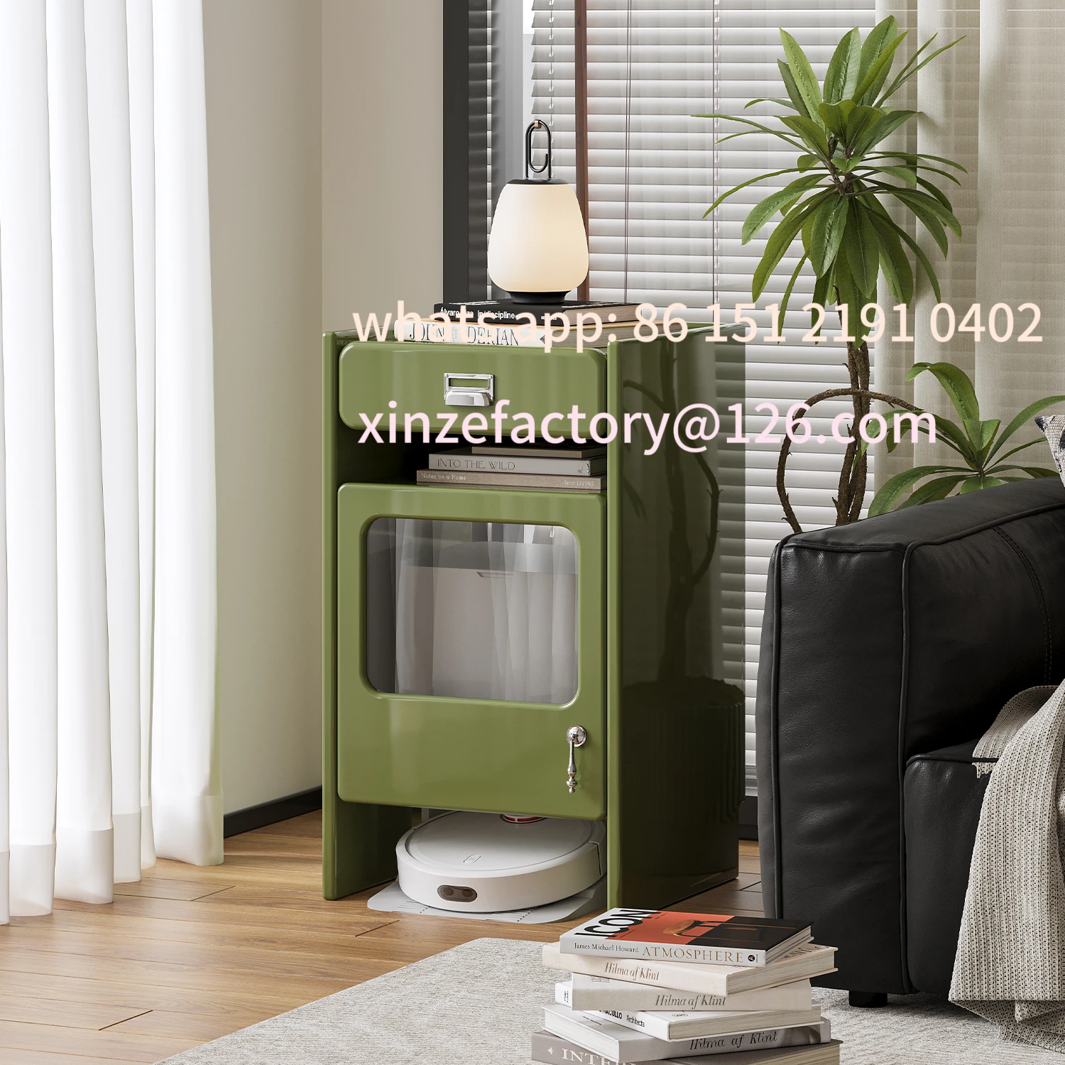 

Customizable Sweeping Robot Dedicated Base Station Cabinet Shelf Storage Living Room Cabinet Hidden Locker