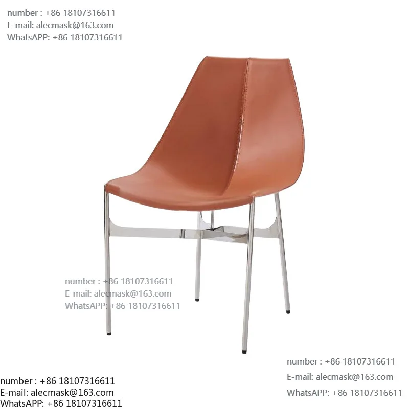 

Lounge chair, classic sofa chair, Bauhaus living room chair, saddle leather dining chair