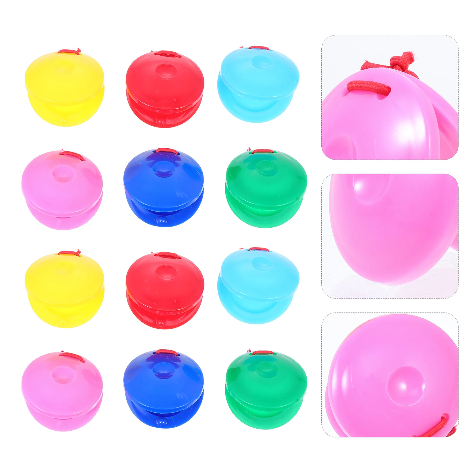 

24 Pcs Toy Plastic Castanets Music Kid Percussion Toys Kids Education Christmas Handheld Preschool Baby