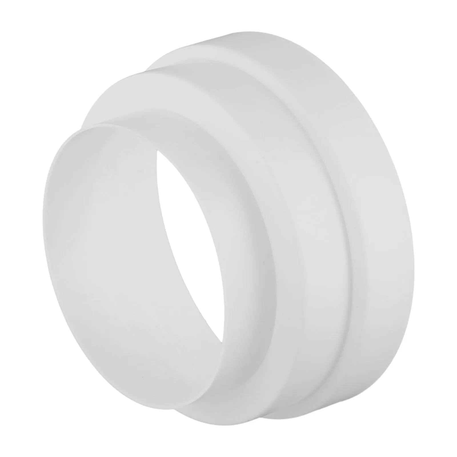 Extractor Fan Pipe Connector and Multi Reducer for Air Ducts ABS Design Supporting Multiple Sizes from 80mm to 160mm