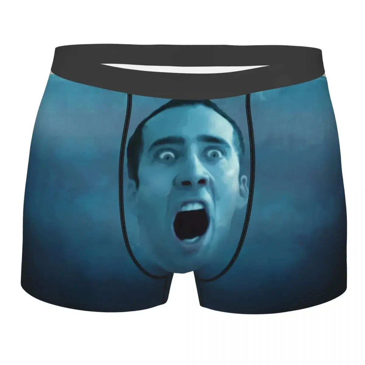 Custom Funny Nicolas Cage Meme Boxers Shorts Men Briefs Underwear Novelty Underpants