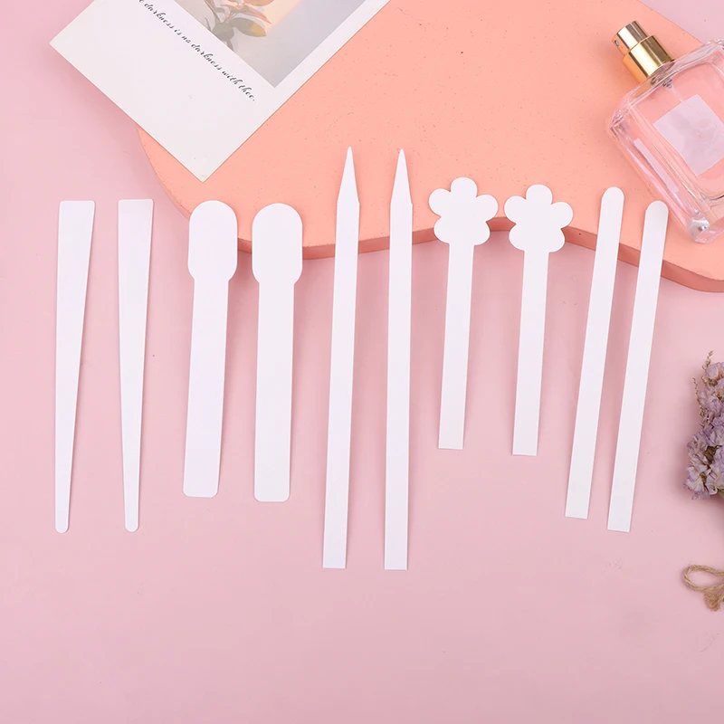 100pcs/lot Round Head Testing Aromatherapy Fragrance Perfume Essential Oils Test Tester Paper Strips Flower Shape-New