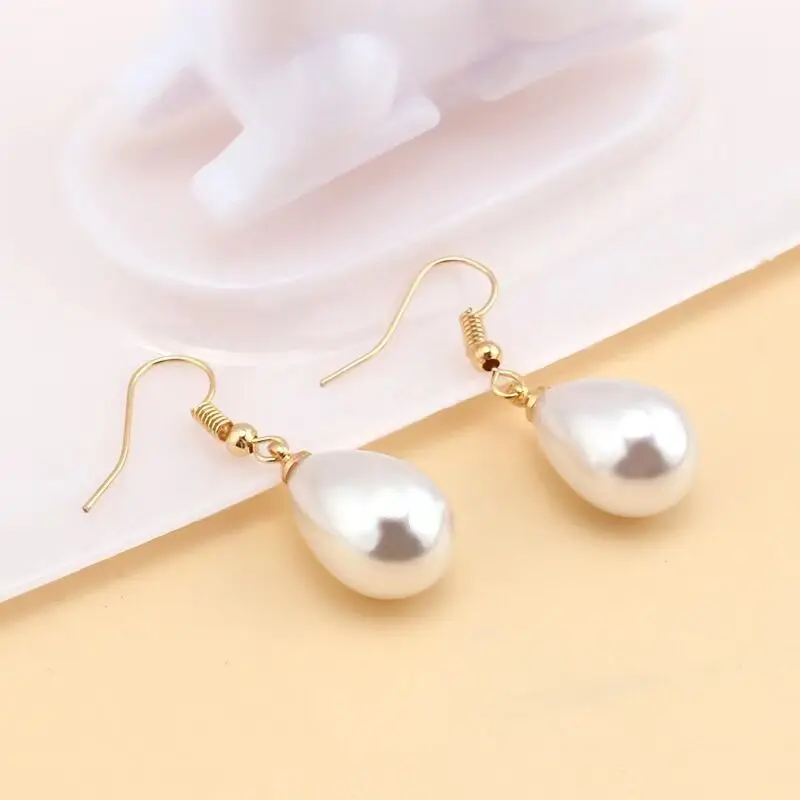 French water drop pearl earrings, earrings temperament niche light luxury performance party clothing accessories earrings