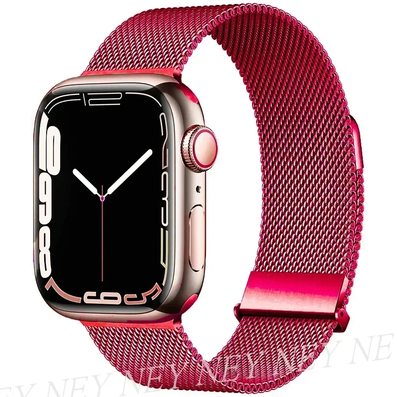 Mailänder Schlaufe für Apple Uhren armband 44mm 40mm 45mm 41mm 42-38-44mm Armband Ultra 2 49mm Metallbänder iwatch Serie 9 8 7 6 se 5 4 3