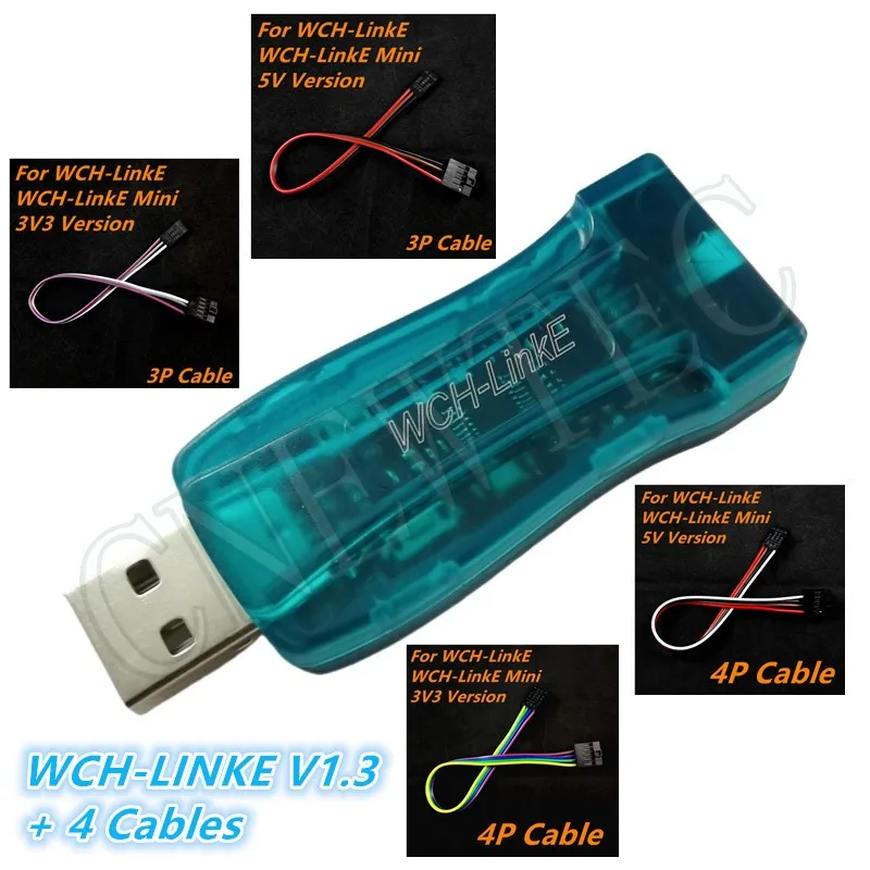 WCH-LinkE Mini V1.3 WCH-LinkRV WCH CMSIS-DAP تنزيل مصحح الأخطاء دعم RISC-V ARM CH32V003 CH32F103