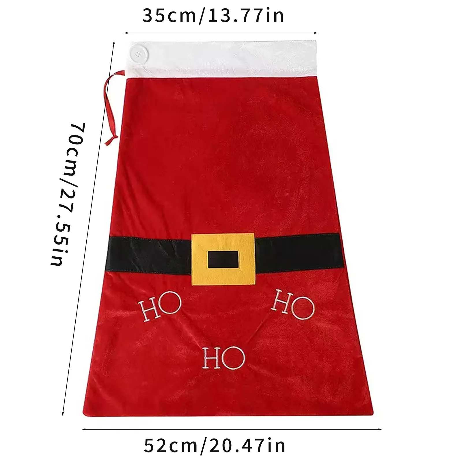 أكياس هدايا عيد الميلاد الكبيرة سانتا كلوز حقيبة الظهر الرباط حزام صالح أكياس للعب الحلوى وجبات خفيفة عشية عيد الميلاد حزمة الجيب #6