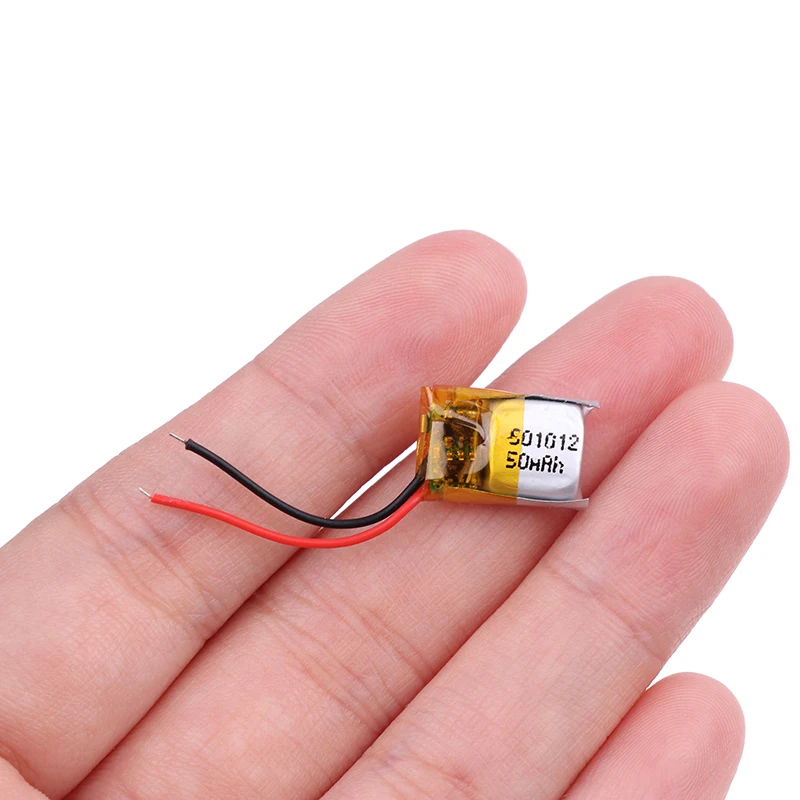 501012 50mah 3.7V Lithium Polymer Rechargeable Battery For i7s i8 i12 I9S Bluetooth Headset MP3 MP4 Toy GPS Smart Watch