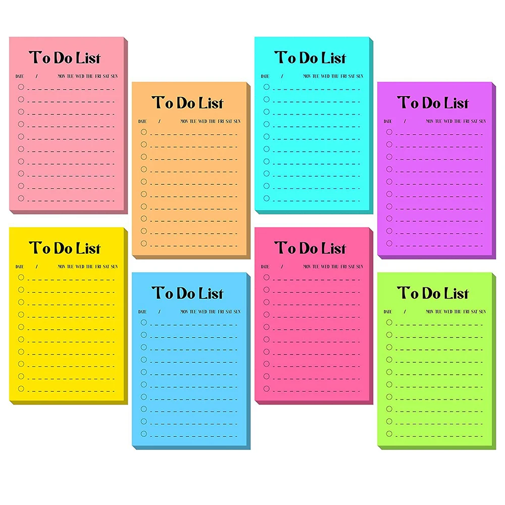 Imagem -05 - Cute Pocket Planners Memo Pad Programação Diária Check List para Fazer Notebook Sticky Notes Livro Alinhado Notepad Agenda Papelaria Escolar