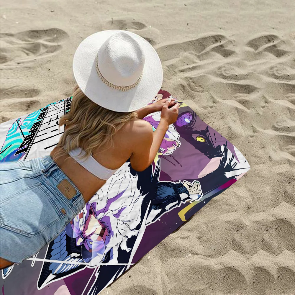 أنيمي Dandadan كين تاكاكورا منشفة استحمام ستوكات لينة امتصاص الماء تنفس لفتاة الاطفال الزخرفية الكرتون منشفة الشاطئ #4