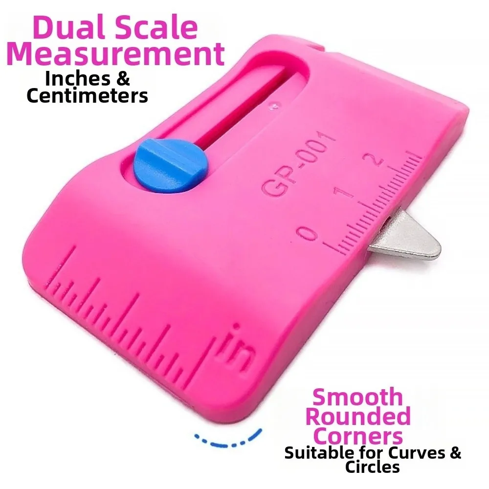 Adjustable Magnetic Sewing Track with Measurement Built-In Seam Ripper Magnetic Seam Guide Positioning Tool Multifunctional