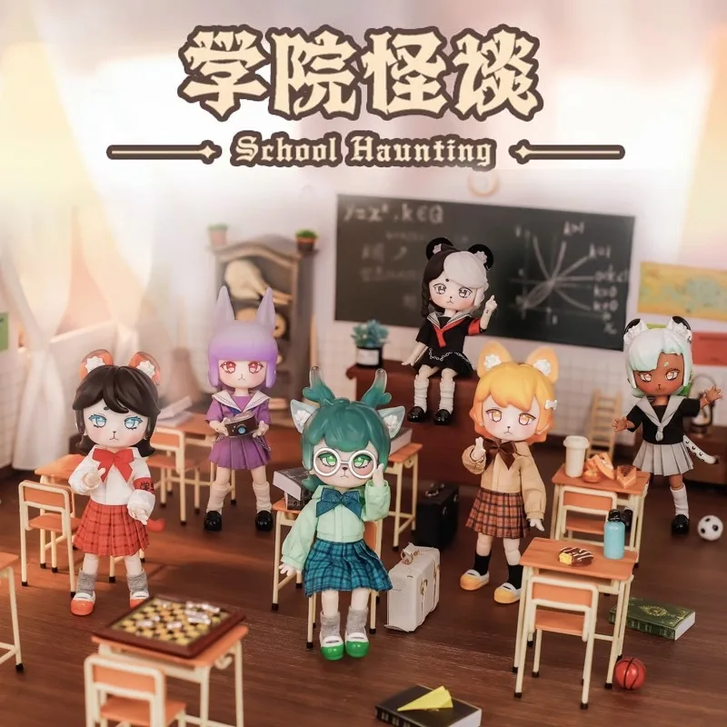 

Penny Box Obtisu11 Girl Doll College Strange Talk Series Blind Box Surprise Toy 1/12bjd Dolls Action Figures Mystery Box Model