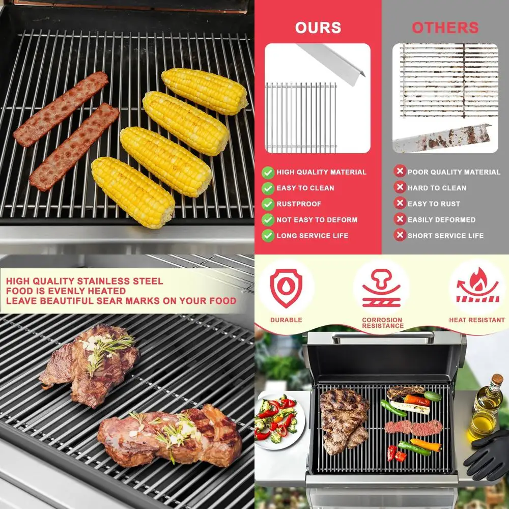 

Weber Genesis 300 Series (2011-2016) Grill Grates & Flavorizer Bars for E310, E320, E330 Models with Front Controls