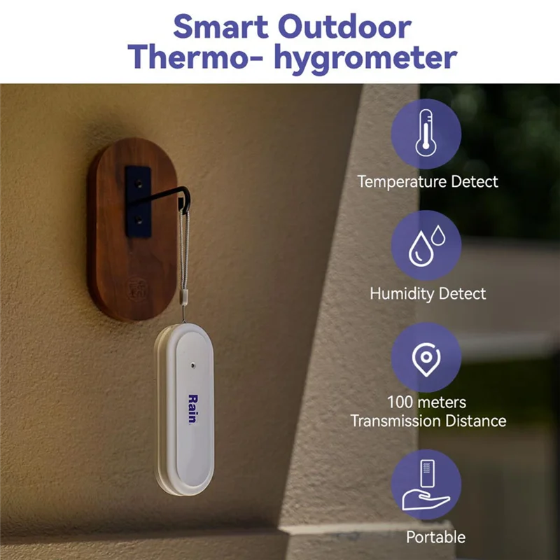 

BTLIFE-Mini Wi-Fi умный датчик температуры и влажности для использования в помещении и на открытом воздухе приложение термометр с дистанционным управлением гигрометр IP54 водонепроницаемый R