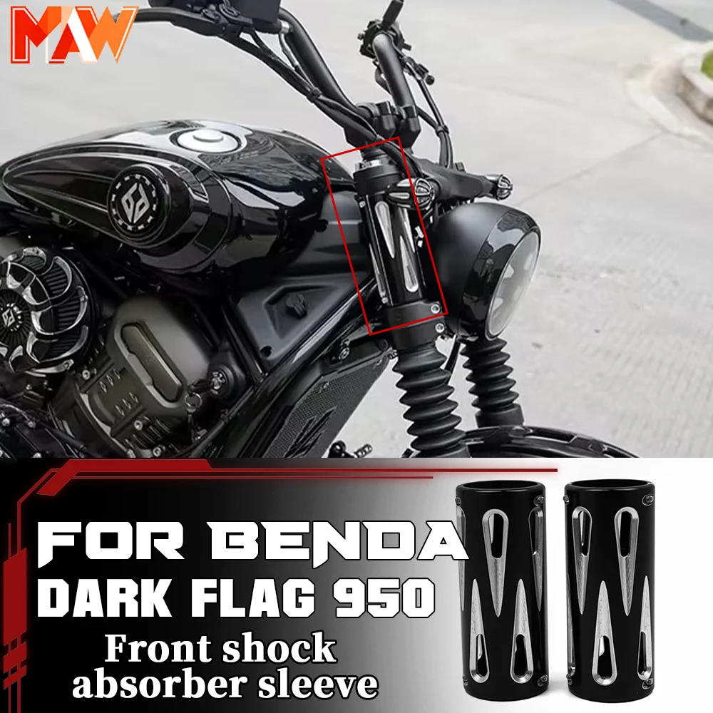 Modified Front Shock Absorber Fork Tube Protector Sleeve Fit for BENDA Dark Flag950 Motorcycle Front Suspension Upgrade Parts
