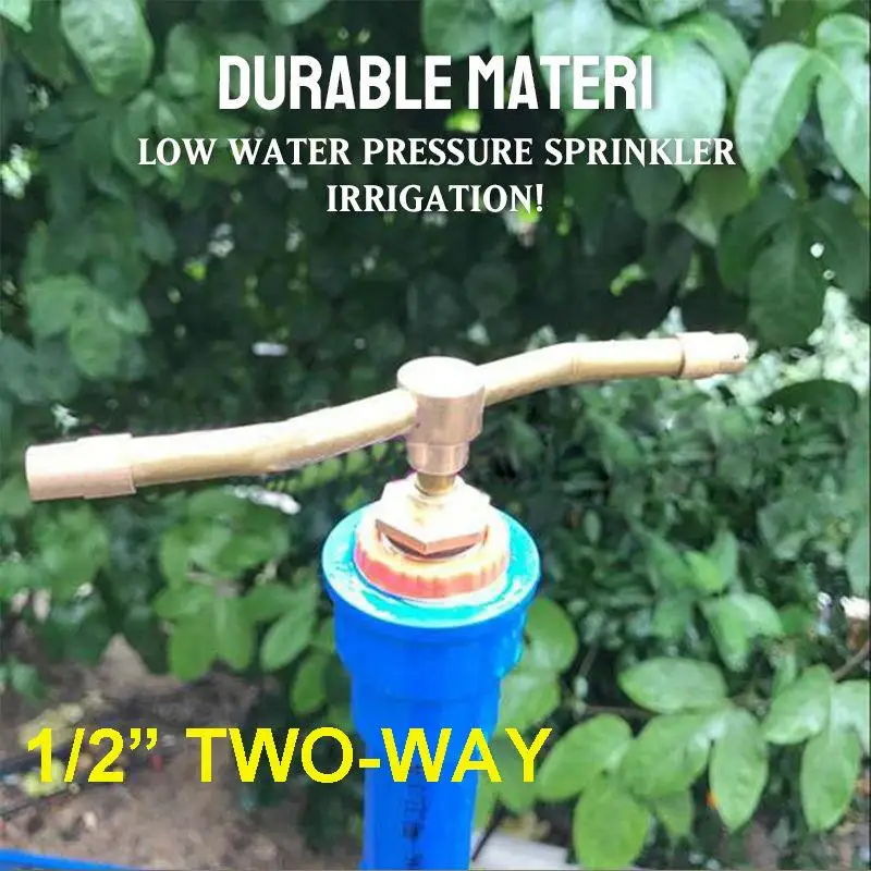 

2/3/4 Arm Automatic Rotary Whirling Sprinkler Garden Lawn Irrigation Watering Nozzle Spray Rotating Brass Sprayer