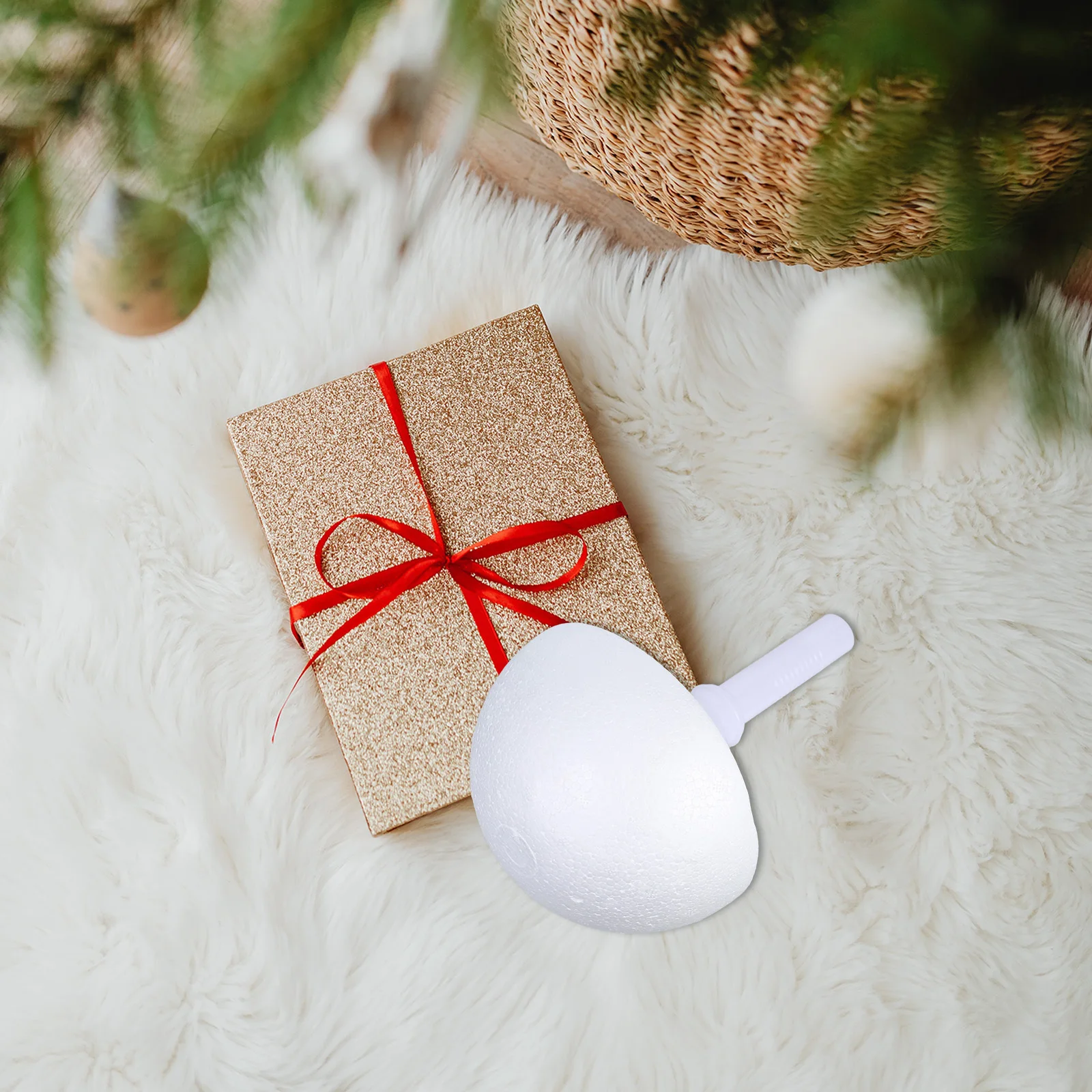 

2Pcs Lace Trim Foam Base Flower Bouquet Kit for Weddings and Special Occasions Bridal Accessories Flower Bouquet Kit