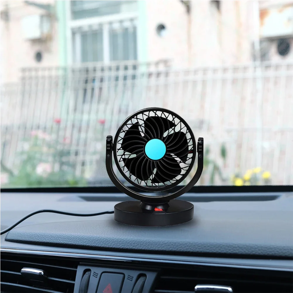 

12V Car Fan For Dashboard Air Circulation Fans Summer Wide-angle Air Supply Cooling In The Car, Strong Wind, Electric Fan