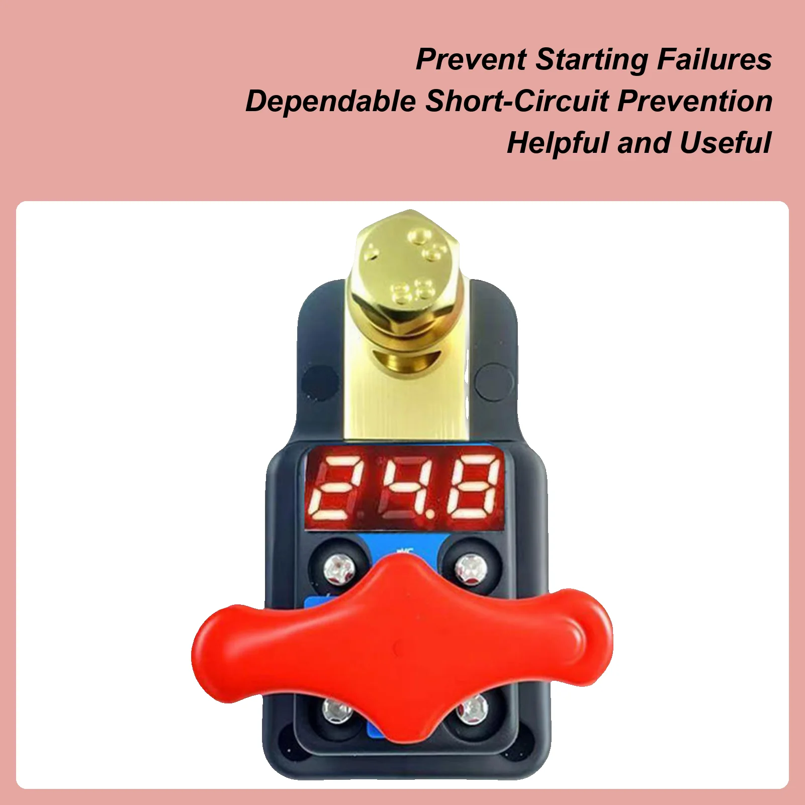 

Car Battery Disconnector 12V-24V Power Off Disconnect Control Automotive Battery Drain Control For Long-Term Parking Frequent