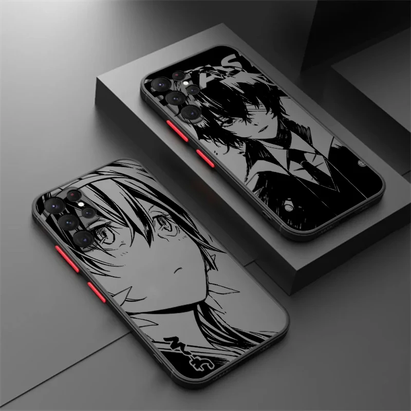 B-Bungo S-Stray D-Dogs Anime Cool Frosted Translucent For Samsung A53 A52 A33 A32 A51 A71 A21S A13 A73 A50 A22 A12 5G Cover