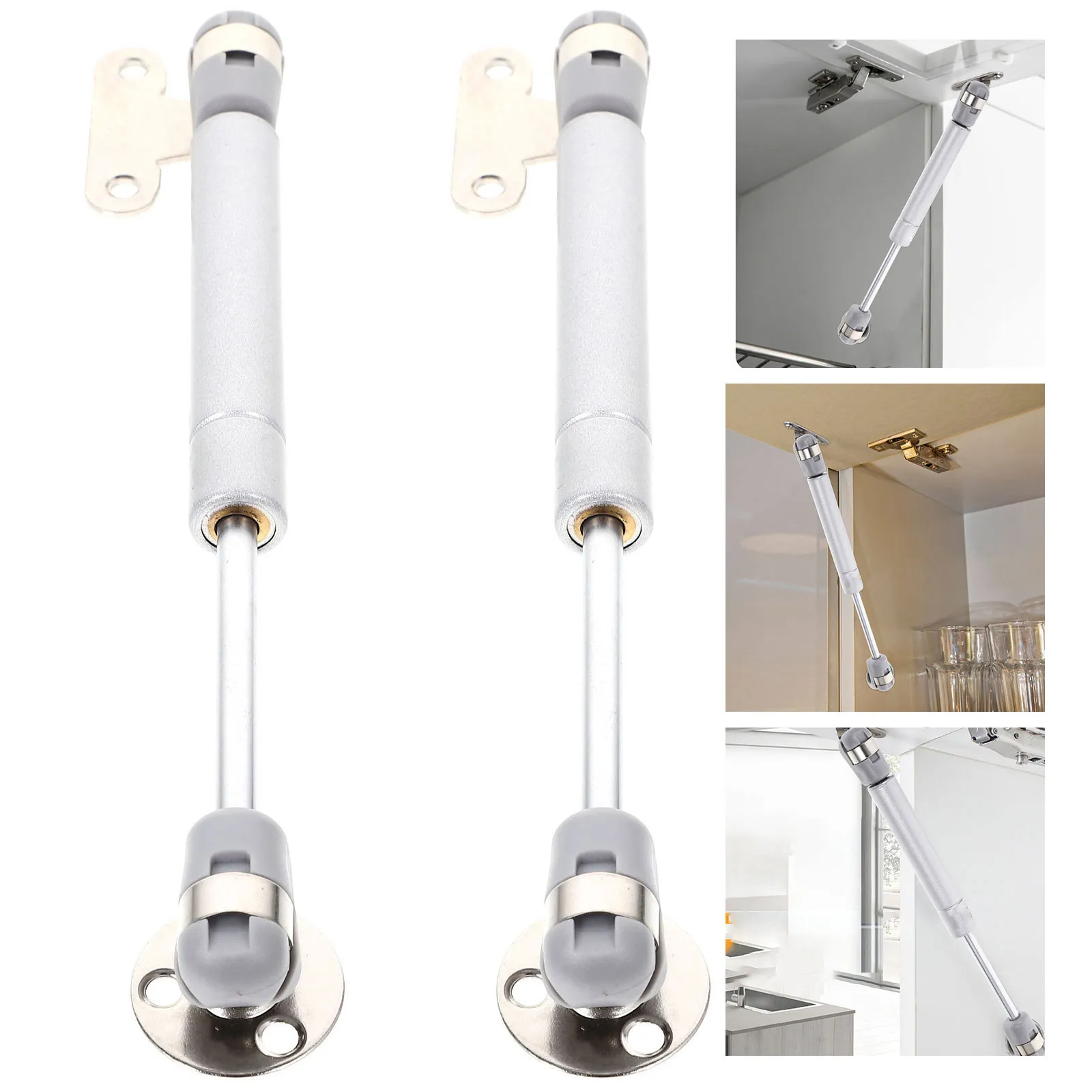 

2Pcs Lid Support Hinge 8 Inch Gas Strut Pneumatic Lift Up Hinge for Cabinets Wooden Box Chest Jewelry Box Kitchen Wardrobe Soft