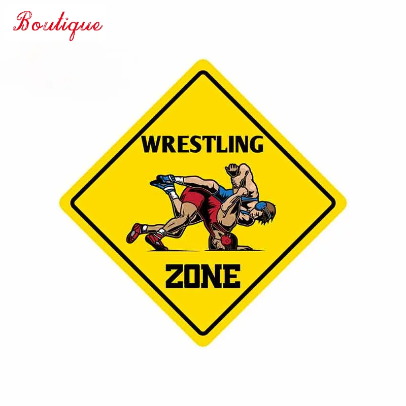 

Car supplies 13cm x 13cm wrestling area design fun car stickers, motorcycle wall door bumper waterproof fine stickers