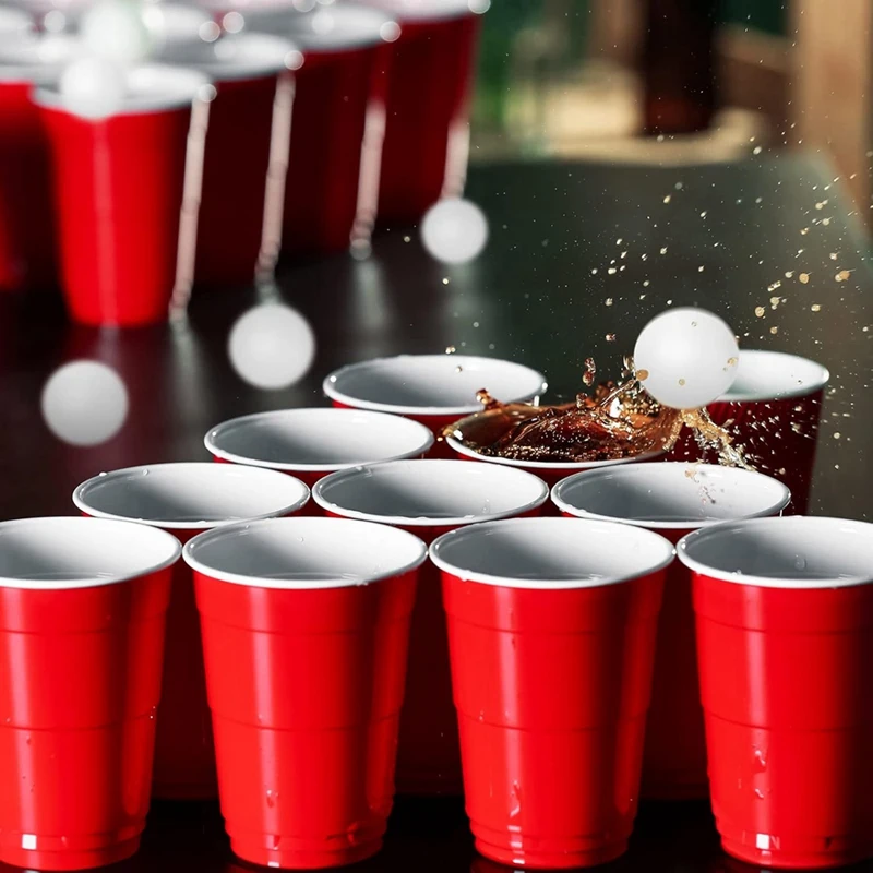 Balles de Tennis de Table 100 pièces balles de Pong 40mm balles de bière en vrac lavables petites balles de jeu pour carnaval jeux de piscine décoration jouets pour animaux de compagnie